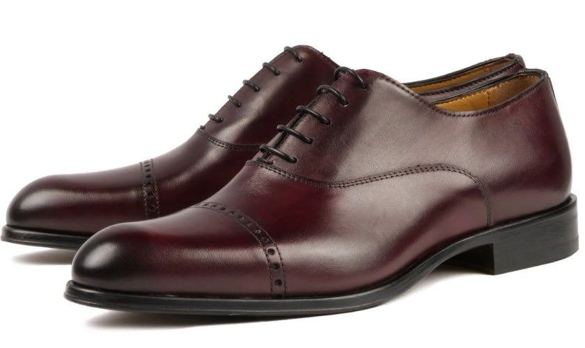 Cap Toe Oxford Oxblood - 100015